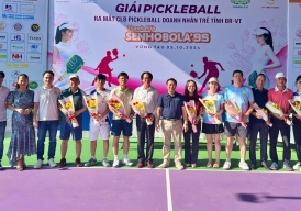 Hơn 200 vận động viên tham gia giải pickleball doanh nhân trẻ